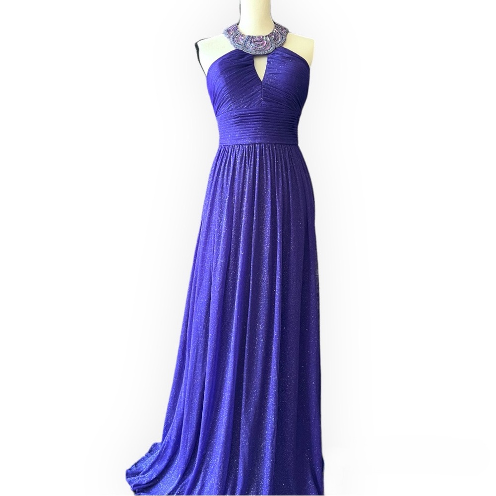 Beautiful gown by Cachet - Size 6 - Purple - $205